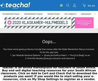 Teachingresources.co.za(Teacha) Screenshot