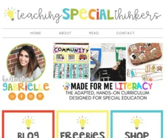 Teachingspecialthinkers.com(Teaching Special Thinkers) Screenshot