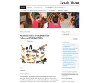 Teachingthem.com(Just another WordPress.com weblog) Screenshot