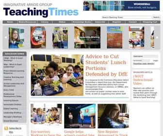 Teachingtimes.com(Teaching Times Powering Professional Learning Communities) Screenshot