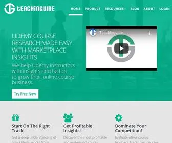 Teachinguide.com(Udemy Instructor Research) Screenshot