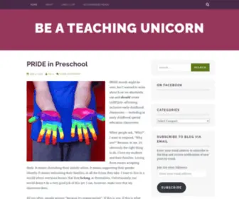 Teachingunicorn.com(Be A Teaching Unicorn) Screenshot