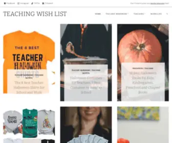 Teachingwishlist.com(This blog for teachers) Screenshot