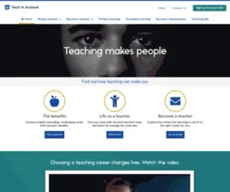 Teachinscotland.scot(Choose a new career path in teaching) Screenshot
