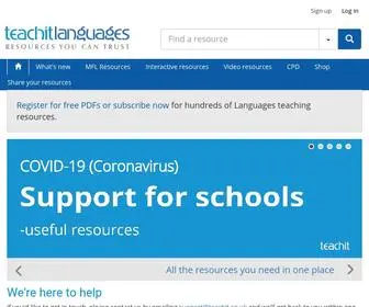 Teachitlanguages.co.uk(Languages resources for KS3) Screenshot