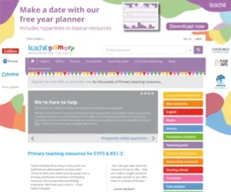 Teachitprimary.co.uk(Printable primary teaching resources) Screenshot