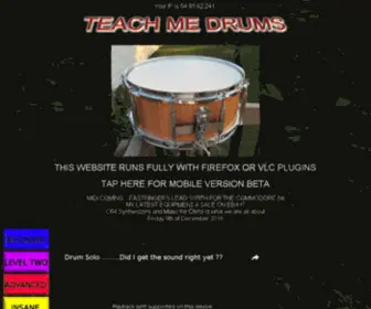 Teachmedrums.com(Teachmedrums) Screenshot