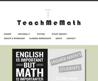 Teachmemath.net(Teachmemath) Screenshot