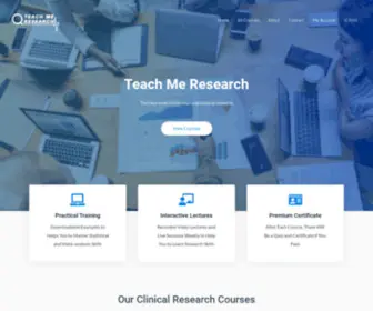 Teachmeresearch.com(Teach Me Research Helps You to Learn the Basic of Clinical Research) Screenshot