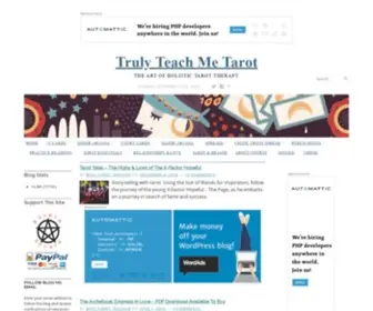 Teachmetarot.com(Truly Teach Me Tarot) Screenshot