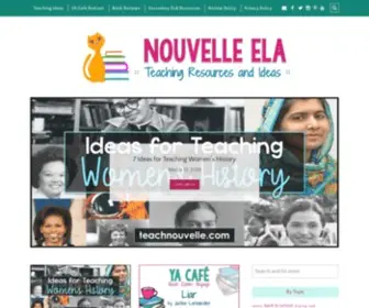Teachnouvelle.com(Nouvelle ELA Teaching Resources) Screenshot