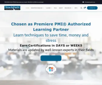 Teachpath.com(PMP, PMI, PgMP Classes) Screenshot