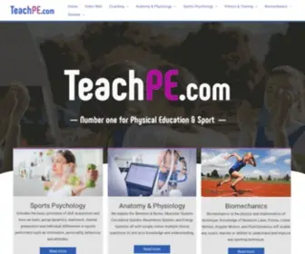 Teachpe.com(A level PE) Screenshot