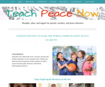 Teachpeacenow.com(TEACH PEACE NOW) Screenshot