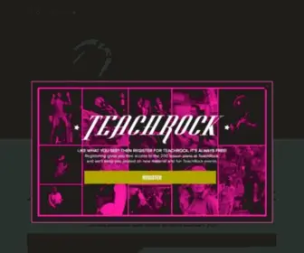Teachrock.org(Home) Screenshot