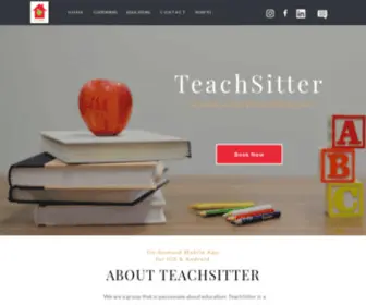 Teachsitter.com(Home-page) Screenshot