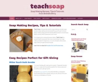 Teachsoap.com(Soap Making Recipes) Screenshot