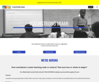 Teachstrongmiami.net(TEAChSTRONG MIAMI) Screenshot