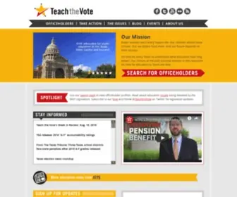 Teachthevote.org(Teach the Vote) Screenshot