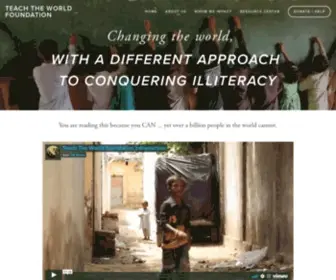 TeachtheWorldfoundation.com("Discover how the Teach the World Foundation) Screenshot