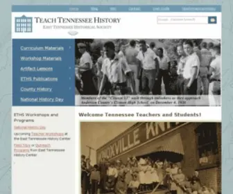 Teachtnhistory.org(Teach Tennessee History) Screenshot
