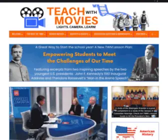 Teachwithmovies.org(Lesson plans based on movies & film clips) Screenshot