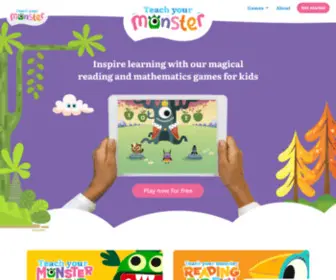 Teachyourmonster.org(Teachyourmonster) Screenshot