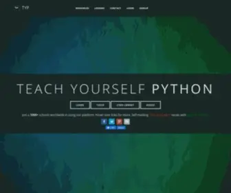 Teachyourselfpython.com(Teach Yourself Python) Screenshot