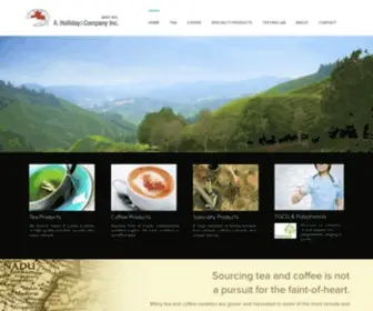 Teacoff.com(Holliday & Company North American Coffee & Tea Importer & Supplier) Screenshot