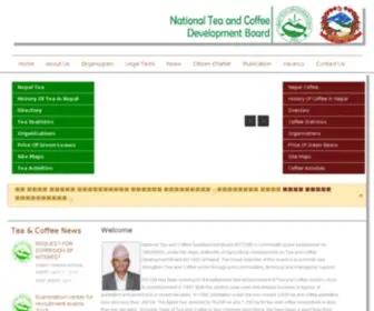 Teacoffee.gov.np(National Tea and Coffee Development Board) Screenshot