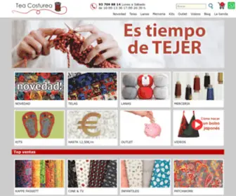 Teacosturea.com(Tienda de telas) Screenshot