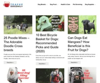 Teacupdogdaily.com(Teacup Dog Daily) Screenshot