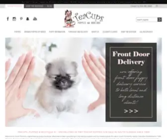 Teacupspuppies.com(Tiny Teacup Puppies For Sale at TeaCups) Screenshot