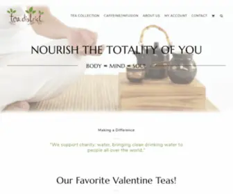 Teadistrict.com(Custom Gourmet Teas & Organic Wellness Herbs) Screenshot