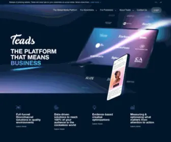 Teads.tv(The platform that means business) Screenshot