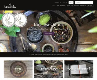 Teaesk.com.au(Explore Our Award Winning Hand Crafted Tea) Screenshot