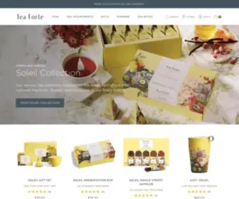 Teaforte.com(Tea Forte) Screenshot