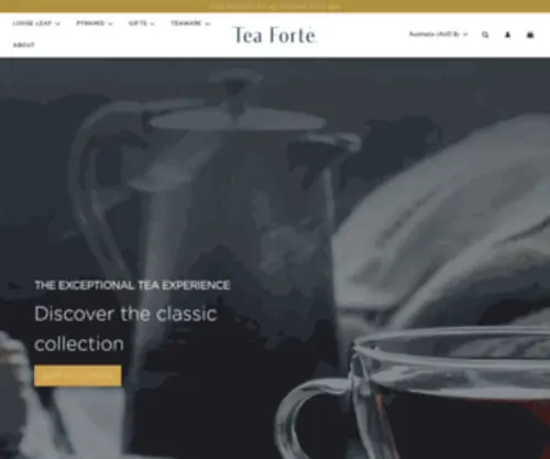 Teaforteau.com(The exceptional tea experience) Screenshot