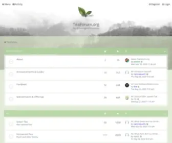 Teaforum.org(Tea Knowledge & Friendship) Screenshot