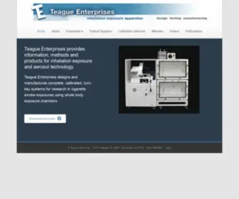 Teague-ENT.com(Inhalation Exposure Apparatus) Screenshot