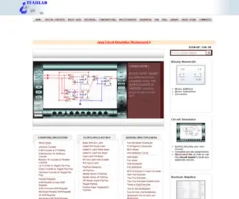 Teahlab.com(Interactive Digital Circuits Lab) Screenshot