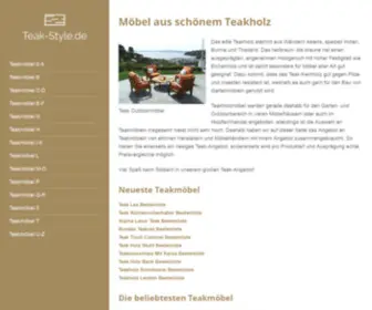 Teak-STyle.de(Teakmöbel) Screenshot