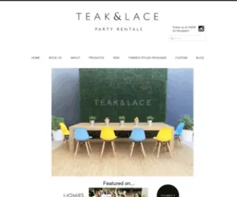 Teakandlace.com(Teak and Lace) Screenshot