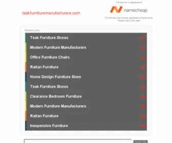 Teakfurnituremanufacturers.com(This domain is for sale) Screenshot