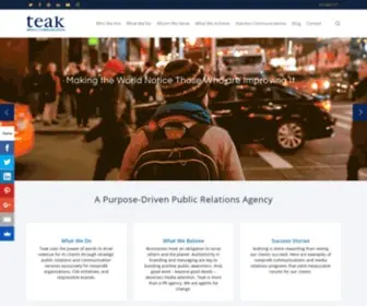 Teakmedia.com(Teak Media + Communication) Screenshot