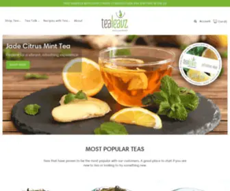 Tealeavz.com(The Best Gourmet Loose Leaf Tea) Screenshot