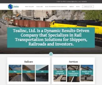 Tealinc.com(Railcars for sale) Screenshot