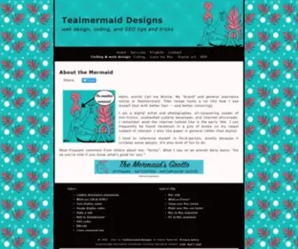 Tealmermaid.com(Tealmermaid Designs) Screenshot