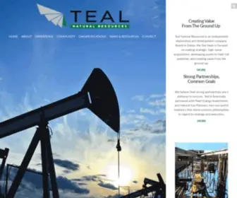 Tealnr.com(Teal Natural Resources) Screenshot