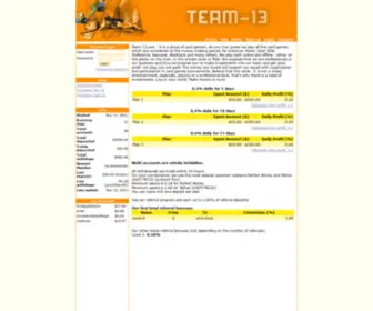 Team-13.com(Team 13) Screenshot